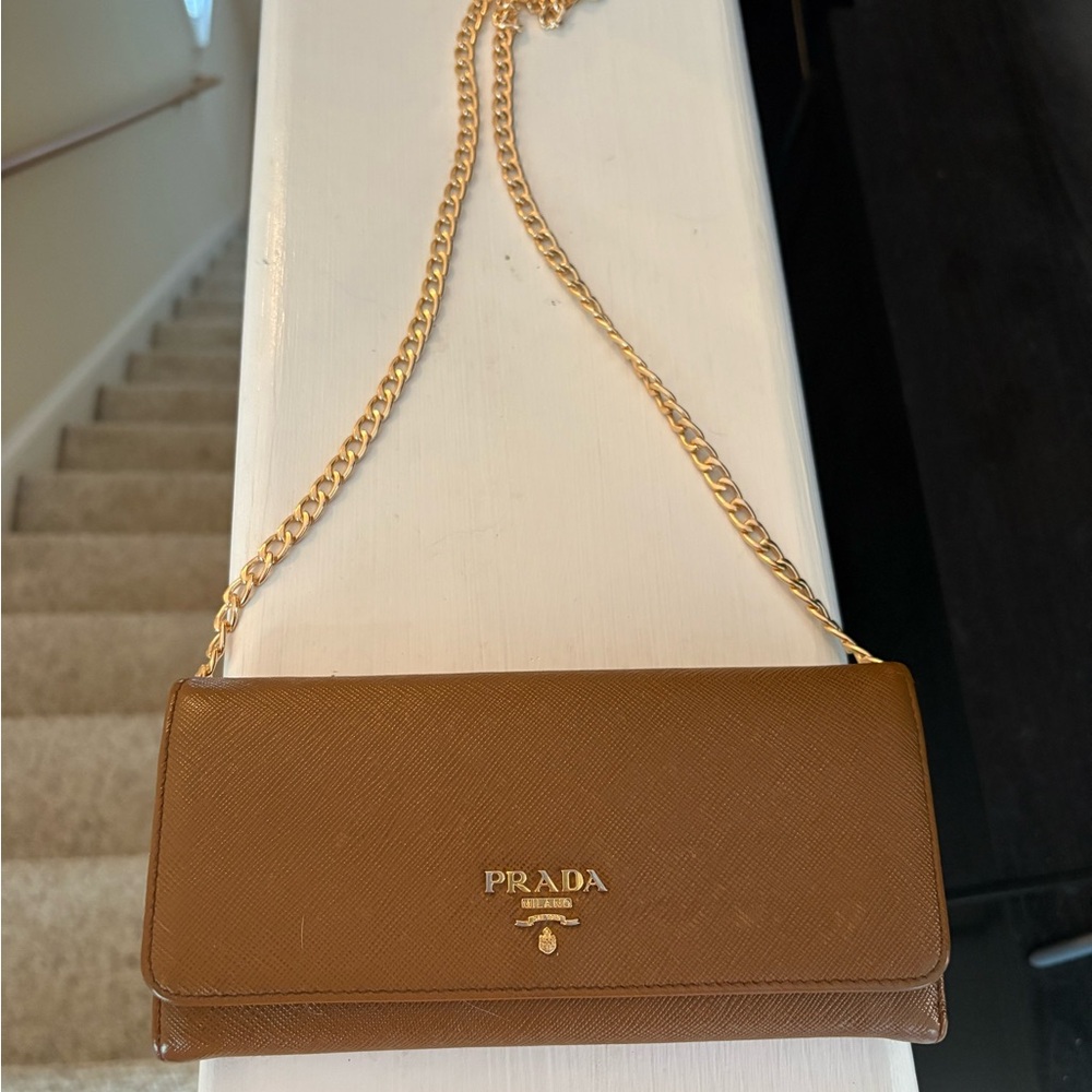 Prada Brown Leather Wallet